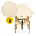 Массажный стол  4FIZJO Massage Table+ Wood W60 Beige - фото №3